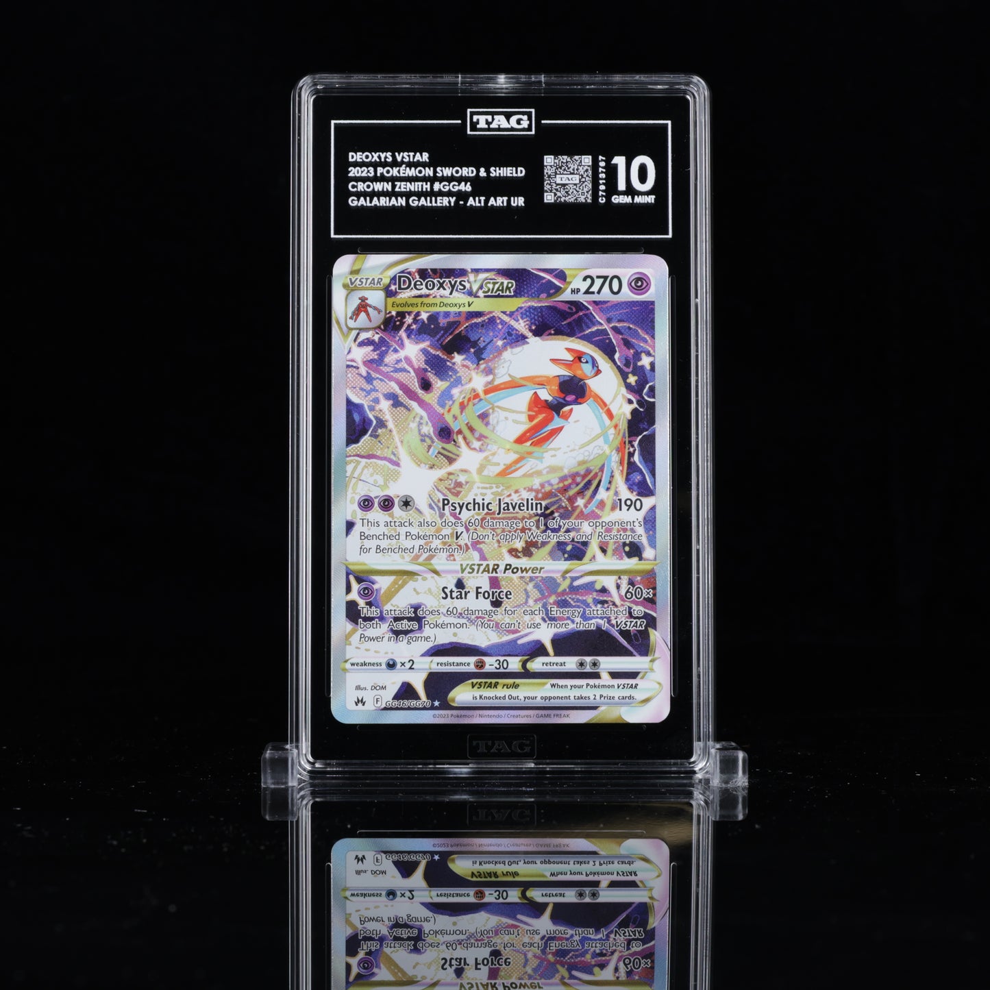 Deoxys VSTAR GG46 Crown Zenith TAG 10