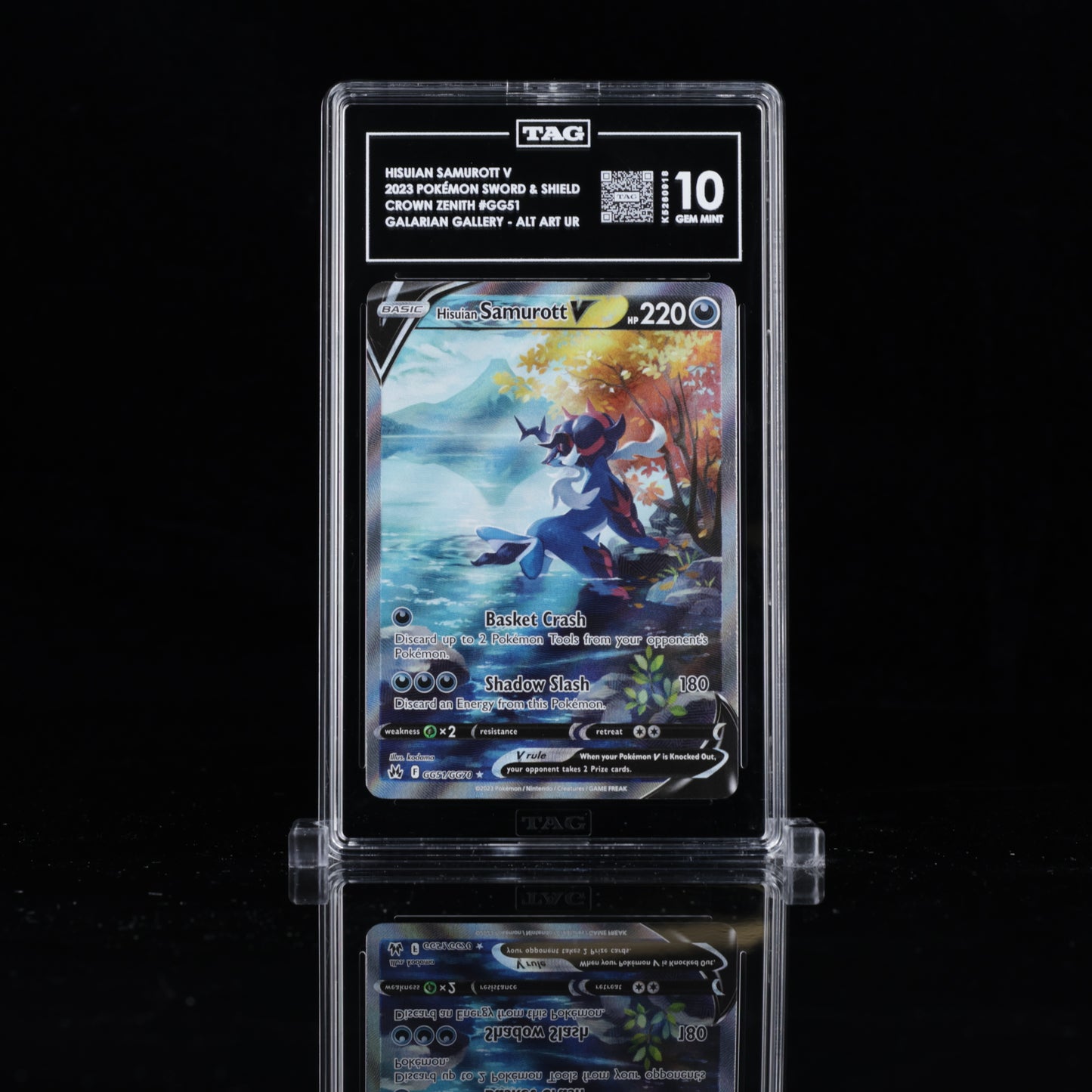 Hisuian Samurott V GG51 Crown Zenith TAG 10