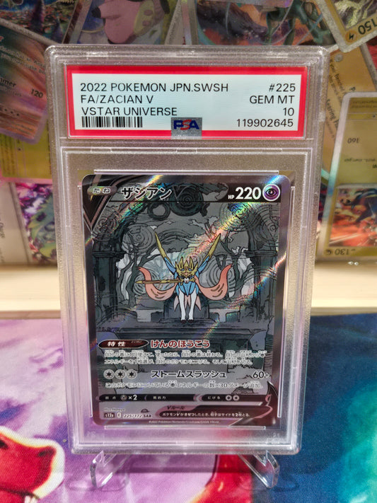 Zacian V 225 Japanese VStar Universe PSA 10