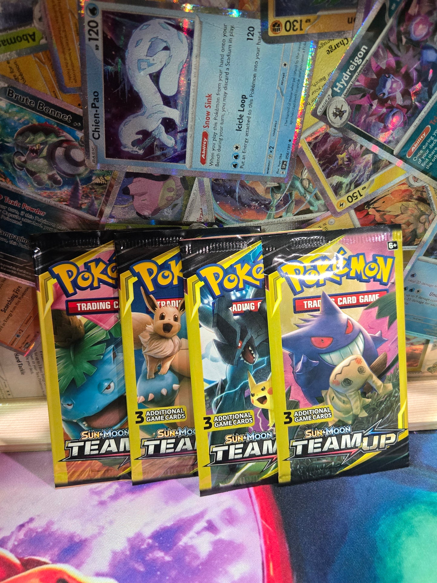 Team Up 3 Card Pack Set of 4 (Art Set)