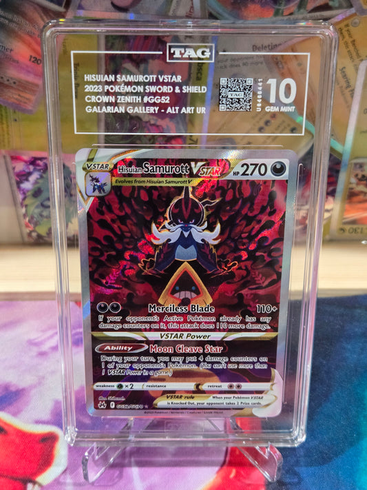 Hisuian Samurott VSTAR GG52 Crown Zenith TAG 10
