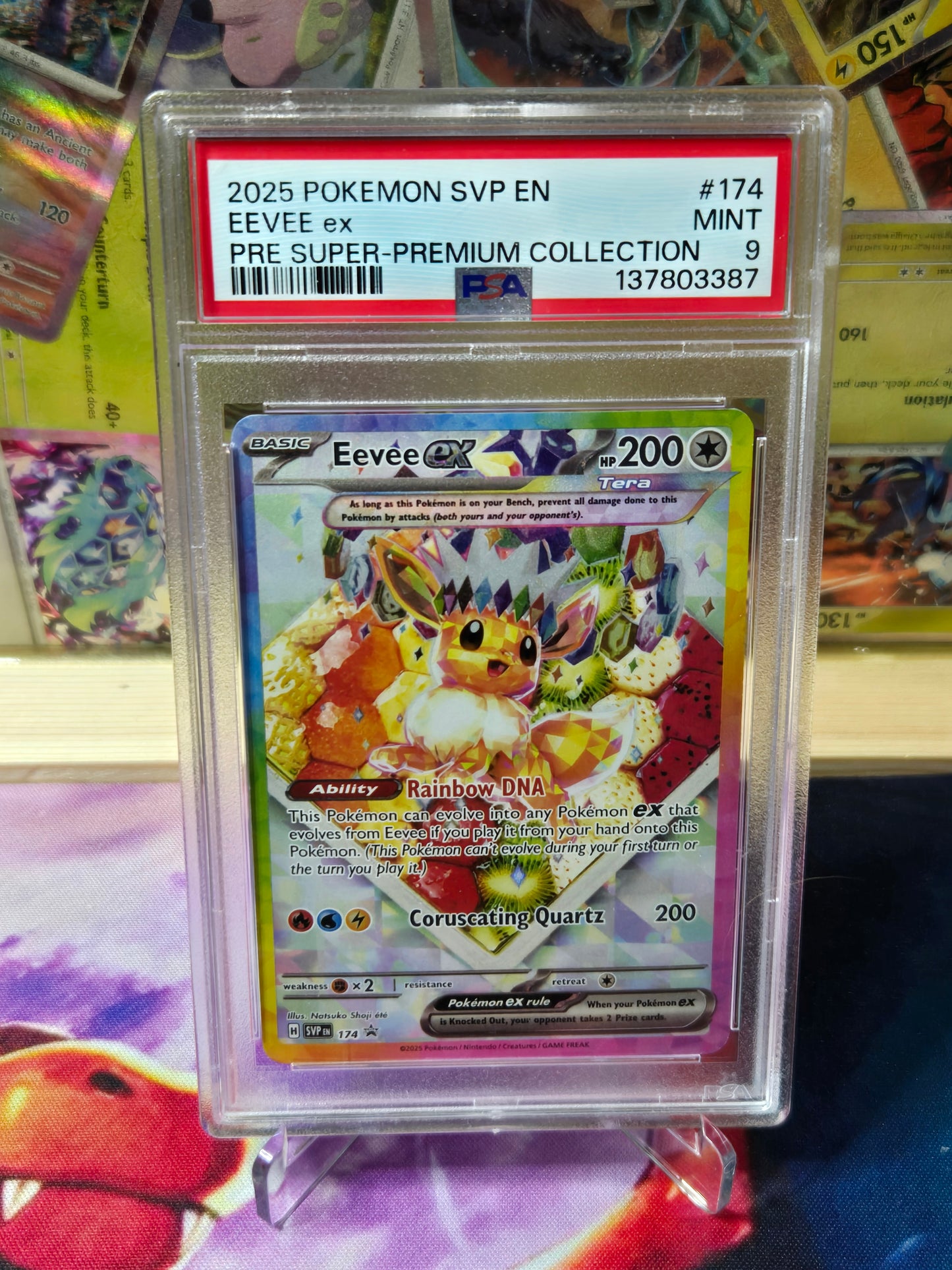 Eevee ex 174 S&V Promo PSA 9