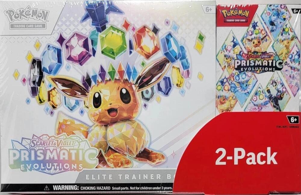 Costco Pokemon Prismatic Evolutions 2-Pack Elite Trainer Box and Booster Bundle