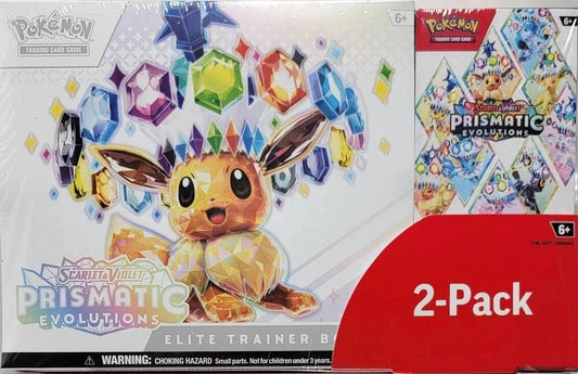 Costco Pokemon Prismatic Evolutions 2-Pack Elite Trainer Box and Booster Bundle