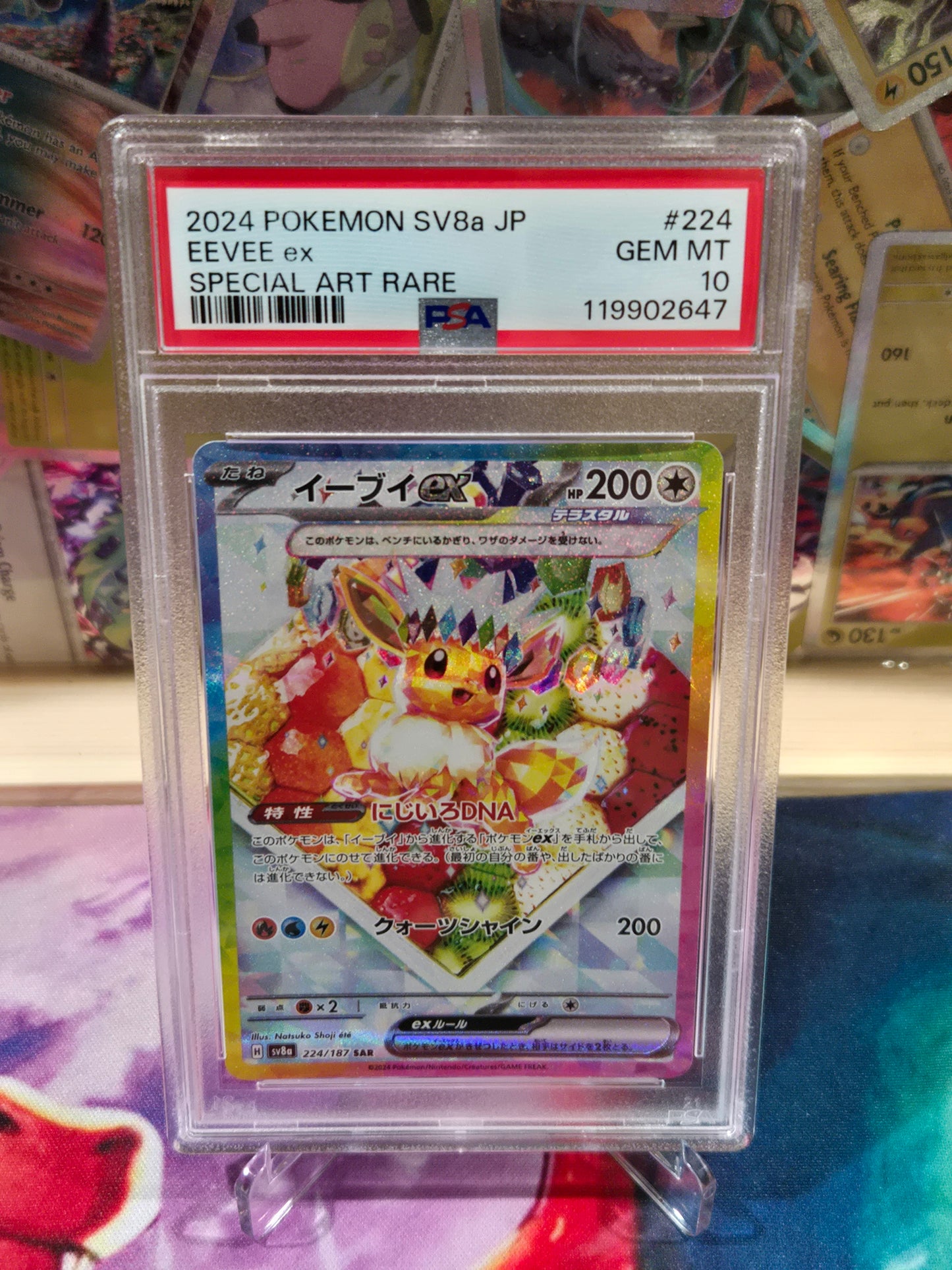 Eevee ex 224 Japanese Terastal Festival PSA 10