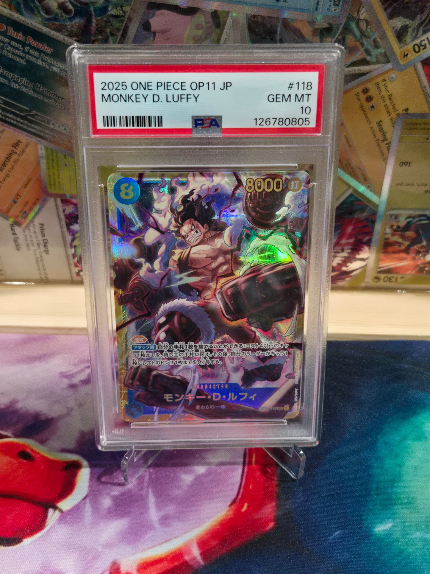 Monkey D Luffy OP11-118 JP PSA 10