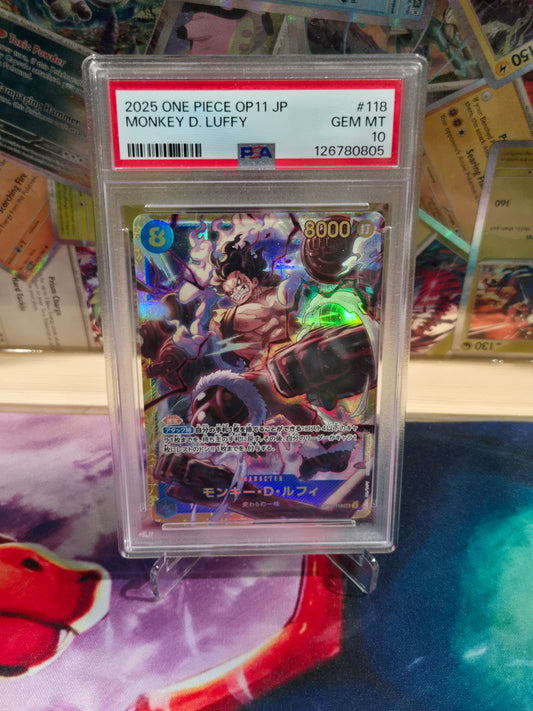 Monkey D Luffy OP11-118 JP PSA 10