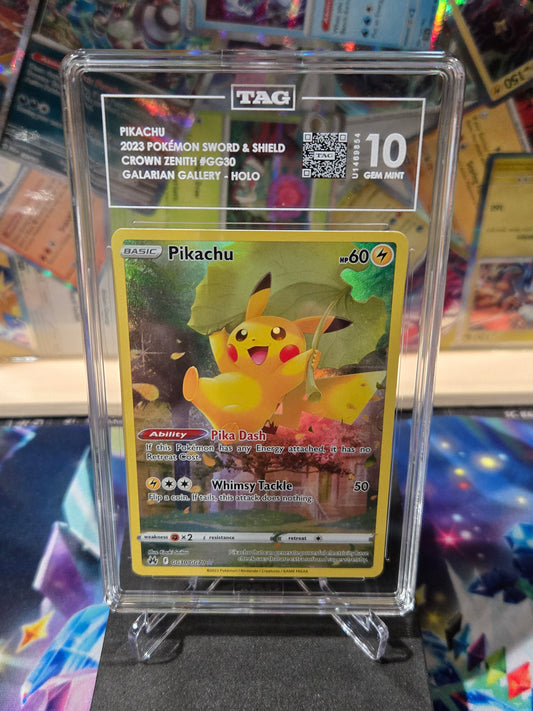Pikachu GG30 Crown Zenith TAG 10