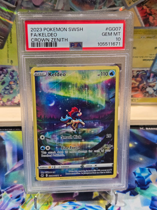 Keldeo GG07 Crown Zenith PSA 10