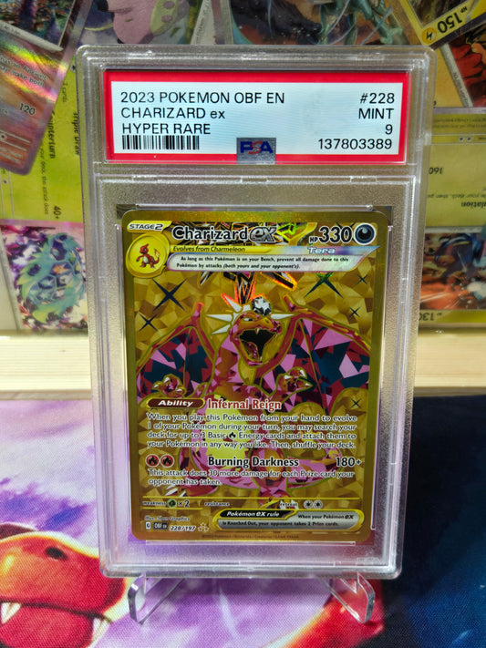 Charizard ex 228 Obsidian Flames PSA 9