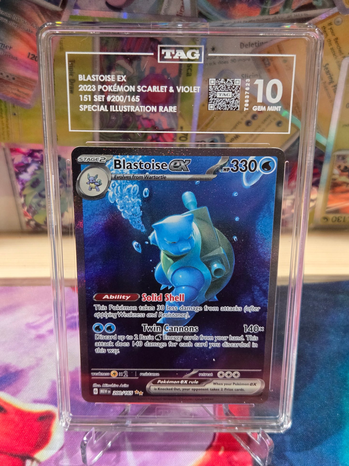 Blastoise ex 200 151 TAG 10
