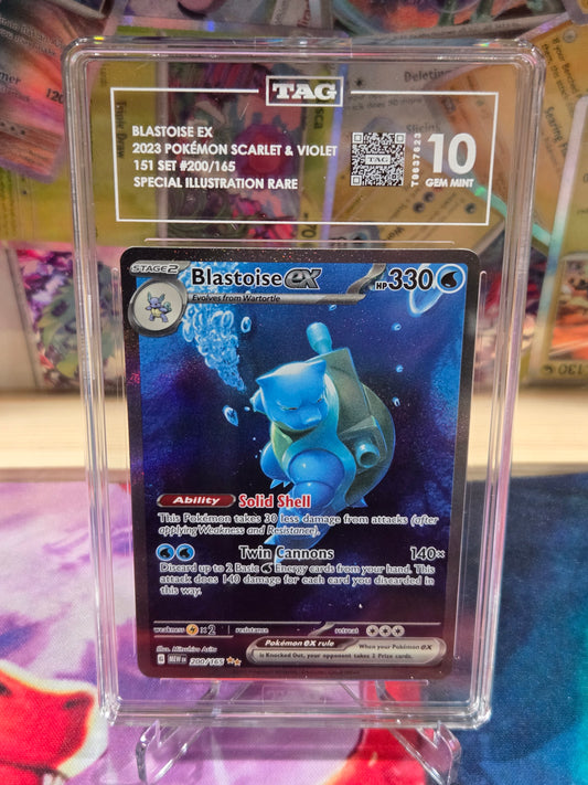 Blastoise ex 200 151 TAG 10
