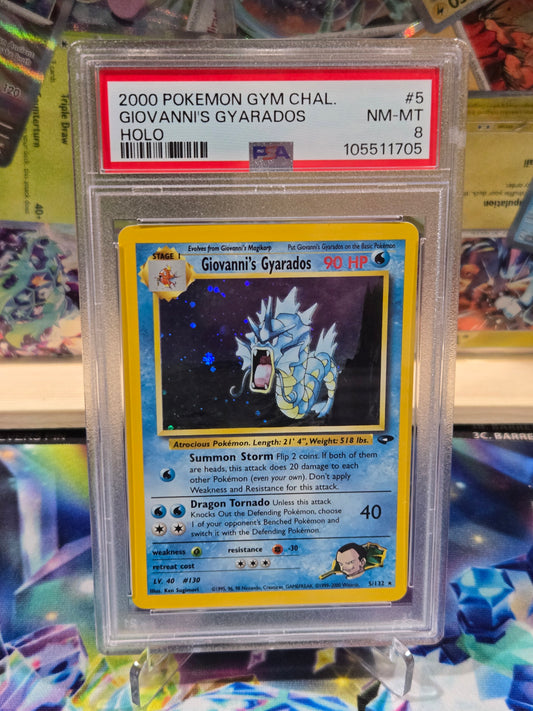 Giovanni's Gyardos 130 Gym Challenge PSA 8