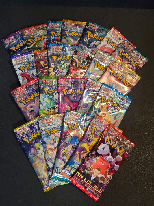 The Sampler V4.0: 1 Booster Pack from each Scarlet and Violet Set. 23 Booster Packs