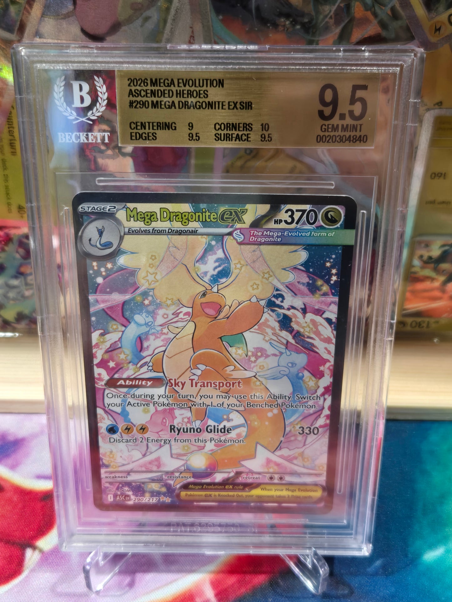 Mega Dragonite ex 290 Ascended Heroes BGS 9.5