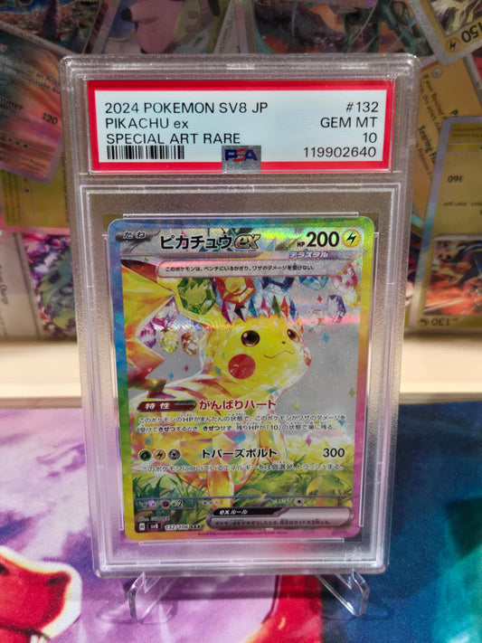 Pikachu ex 132 Japanese Super Electric Breaker PSA 10