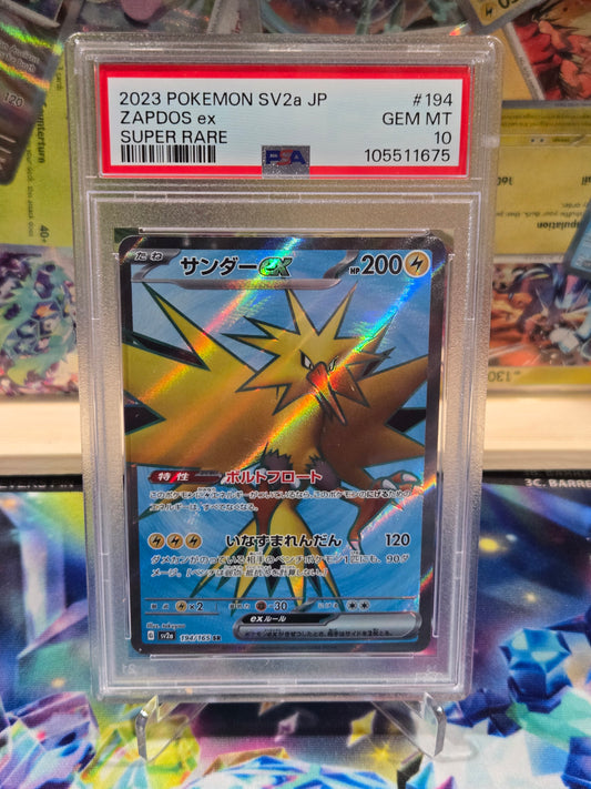 Zapdos ex 194 Japanese 151 PSA 10